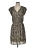 DR2 100% Polyester Animal Print Brown Casual Dress Size S - photo 1