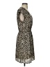 DR2 100% Polyester Animal Print Brown Casual Dress Size S - photo 4