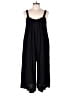 Hunter & Brown 100% Rayon Solid Black Jumpsuit Size M - photo 1