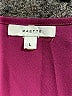 maette 100% Polyester Burgundy Short Sleeve Blouse Size L - photo 7
