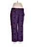 J.Crew Collection Graphic Purple Active Pants Size 8 - photo 1