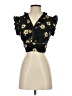 Xhilaration 100% Polyester Black Short Sleeve Blouse Size S - photo 1