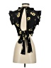 Xhilaration 100% Polyester Black Short Sleeve Blouse Size S - photo 2