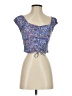 Japna 100% Rayon Blue Short Sleeve Top Size S - photo 1