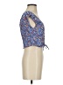Japna 100% Rayon Blue Short Sleeve Top Size S - photo 4