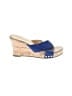 Just Be... Color Block Blue Wedges Size 6 - photo 1