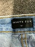 White Fox 100% Cotton Blue Denim Shorts Size M - photo 3