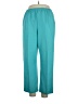 Alfred Dunner 100% Polyester Solid Teal Casual Pants Size 14 Petite - photo 1