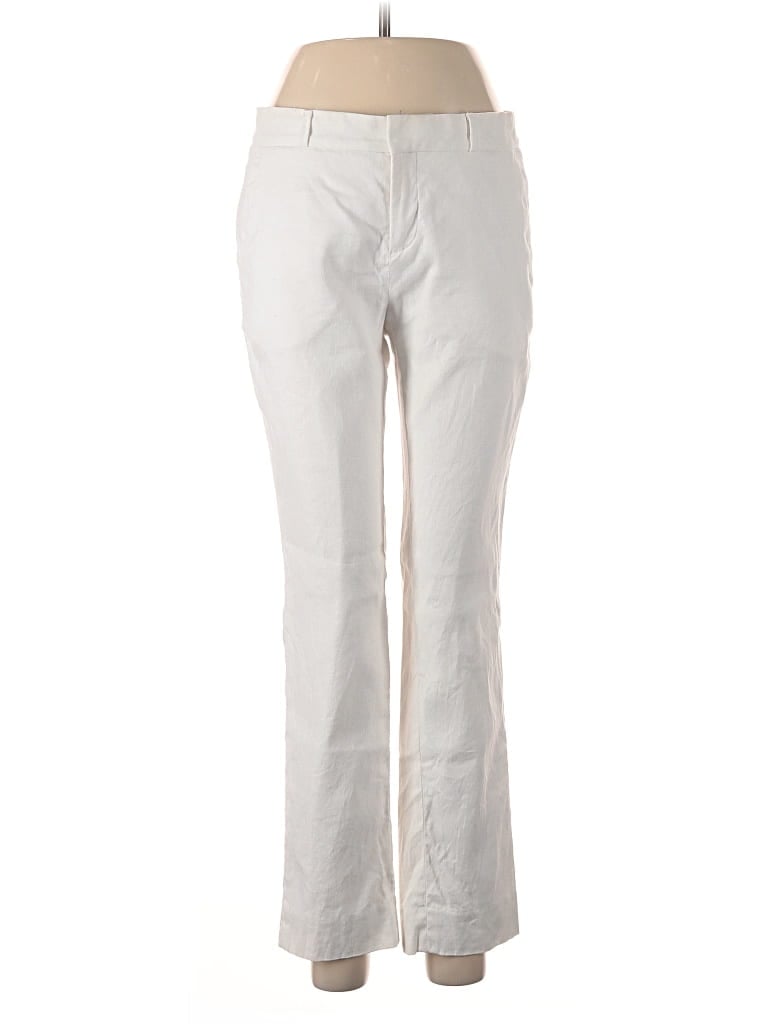 Pre-owned Banana Republic Linen Pants In Ivory