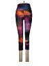 Active by Old Navy Color Block Purple Leggings Size M - photo 1