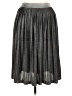 Context Metallic Silver Casual Skirt Size 1X - photo 1