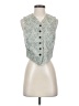 Ann Taylor 100% Polyester Teal Vest Size 4 - photo 1