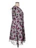 Torrid 100% Polyester Floral Gray Casual Dress Size 1X Plus (1) - photo 4