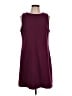 Old Navy Solid Burgundy Casual Dress Size L - photo 1