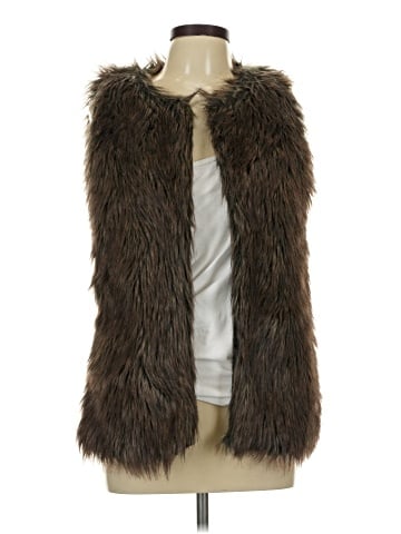 Miss London Faux Fur Vest (view 1)