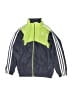 Adidas 100% Polyester Color Block Green Track Jacket Size 7 - photo 1