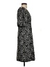 Halogen 100% Polyester Animal Print Black Casual Dress Size S - photo 4