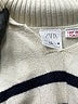 Zara Stripes Ivory Pullover Sweater Size 2 - 3 - photo 3