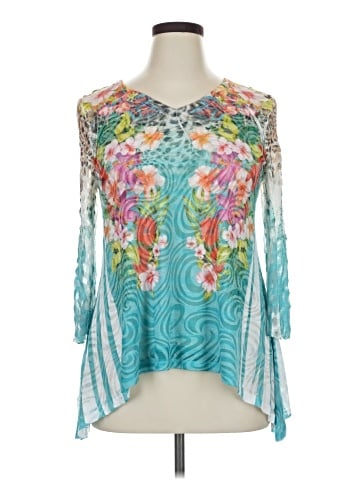 Cubism 3/4 Sleeve Blouse (view 1)