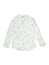 Jacadi 100% Cotton Print Ivory Long Sleeve Button-Down Shirt Size 4 - photo 1