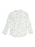Jacadi 100% Cotton Print Ivory Long Sleeve Button-Down Shirt Size 4 - photo 2