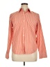 Chaps 100% Cotton Stripes Orange Long Sleeve Button-Down Shirt Size XL - photo 1