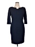 Classiques Entier 100% Polyester Solid Blue Cocktail Dress Size 16 - photo 1
