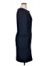 Classiques Entier 100% Polyester Solid Blue Cocktail Dress Size 16 - photo 4