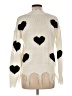 Unbranded 100% Acrylic Hearts Ivory Pullover Sweater Size M - photo 2