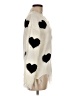 Unbranded 100% Acrylic Hearts Ivory Pullover Sweater Size M - photo 4