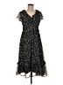 Old Navy 100% Polyester Black Casual Dress Size Med Petite - photo 1