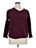 St. John's Bay 100% Polyester Burgundy Pullover Sweater Size XL - photo 1