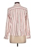 Liz Claiborne Stripes Ivory Long Sleeve Button-Down Shirt Size L (petite) - photo 2