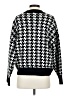 Subdued Houndstooth Black Pullover Sweater Size S - photo 2