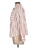 Liz Claiborne Stripes Ivory Long Sleeve Button-Down Shirt Size L (petite) - photo 5