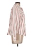 Liz Claiborne Stripes Ivory Long Sleeve Button-Down Shirt Size L (petite) - photo 4
