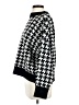 Subdued Houndstooth Black Pullover Sweater Size S - photo 5