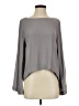 Soft Surroundings 100% Polyester Gray Long Sleeve Blouse Size S - photo 1