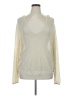 Jennifer Lopez Metallic Ivory Pullover Sweater Size XL - photo 1