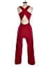 Crystal Sky Solid Red Jumpsuit Size S - photo 2