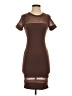 Bozzolo Solid Brown Casual Dress Size S - photo 1