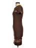 Bozzolo Solid Brown Casual Dress Size S - photo 5