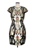 Ted Baker London Graphic Silver Cocktail Dress Size 4 (1) - photo 1