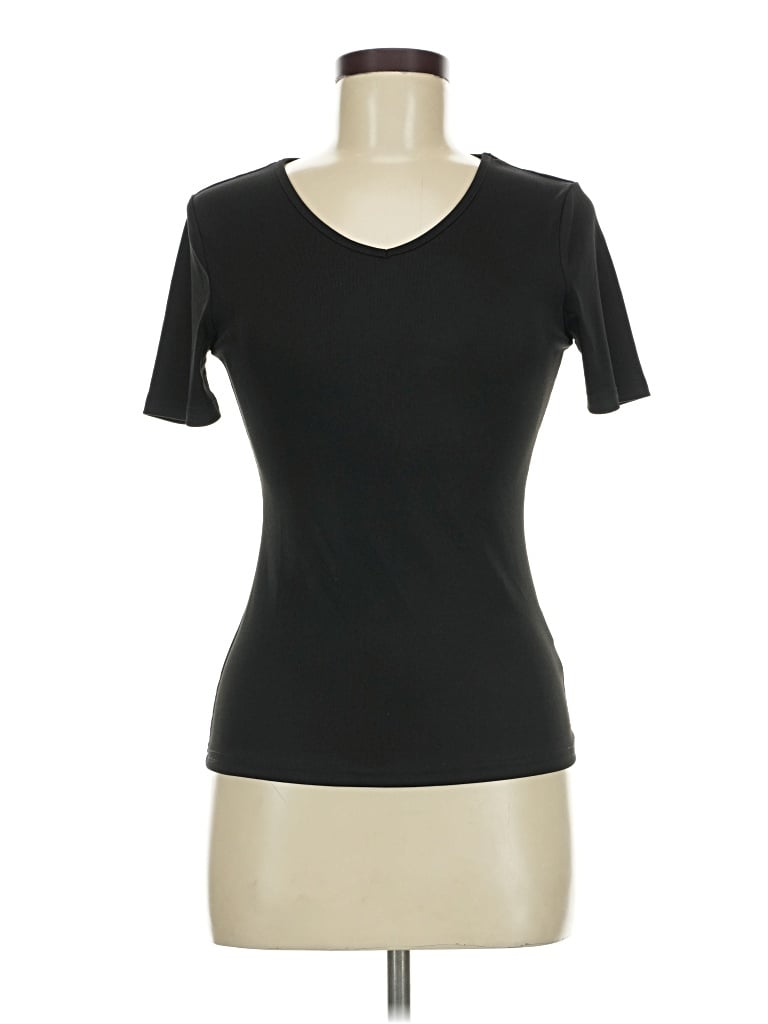 Pre-owned Unbranded Short Sleeve T-shirt In Black