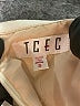 TCEC 100% Polyester Metallic Ivory Tan Cocktail Dress Size S - photo 4