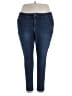 Democracy Solid Blue Jeggings Size 22 - photo 1