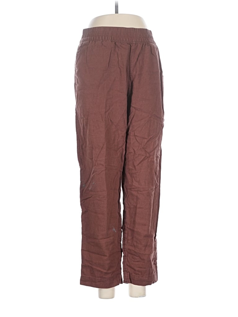 Pre-owned Old Navy Linen Pants In Brown