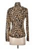 Tory Burch 100% Cotton Animal Print Brown Long Sleeve Blouse Size 4 - photo 2