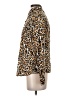 Tory Burch 100% Cotton Animal Print Brown Long Sleeve Blouse Size 4 - photo 5