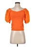 Current Air Orange Short Sleeve Top Size S - photo 1